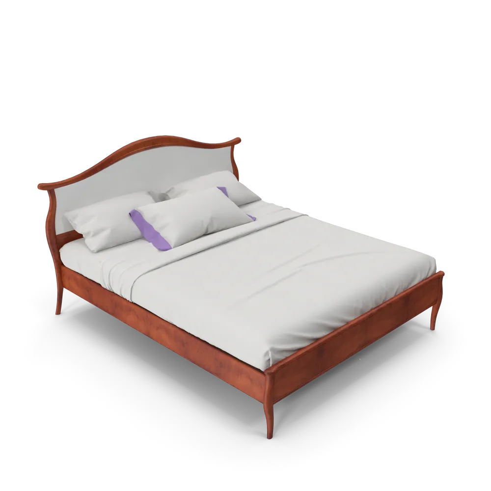 Timber platform bed — illustrative photo