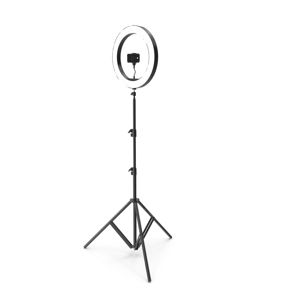 Selfie Lamp with iPhone — illustrative photo