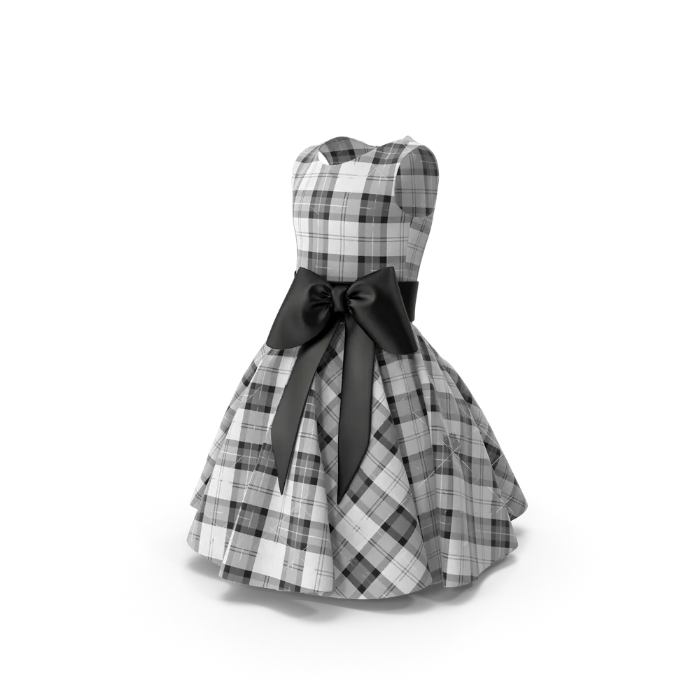 Tartan day dress — illustrative photo