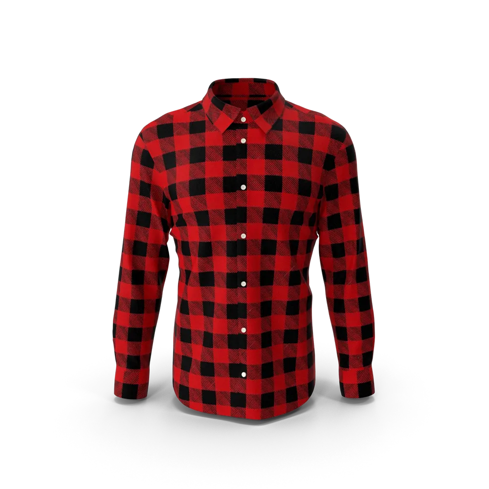 Relaxed plaid shirt — illustrative photo