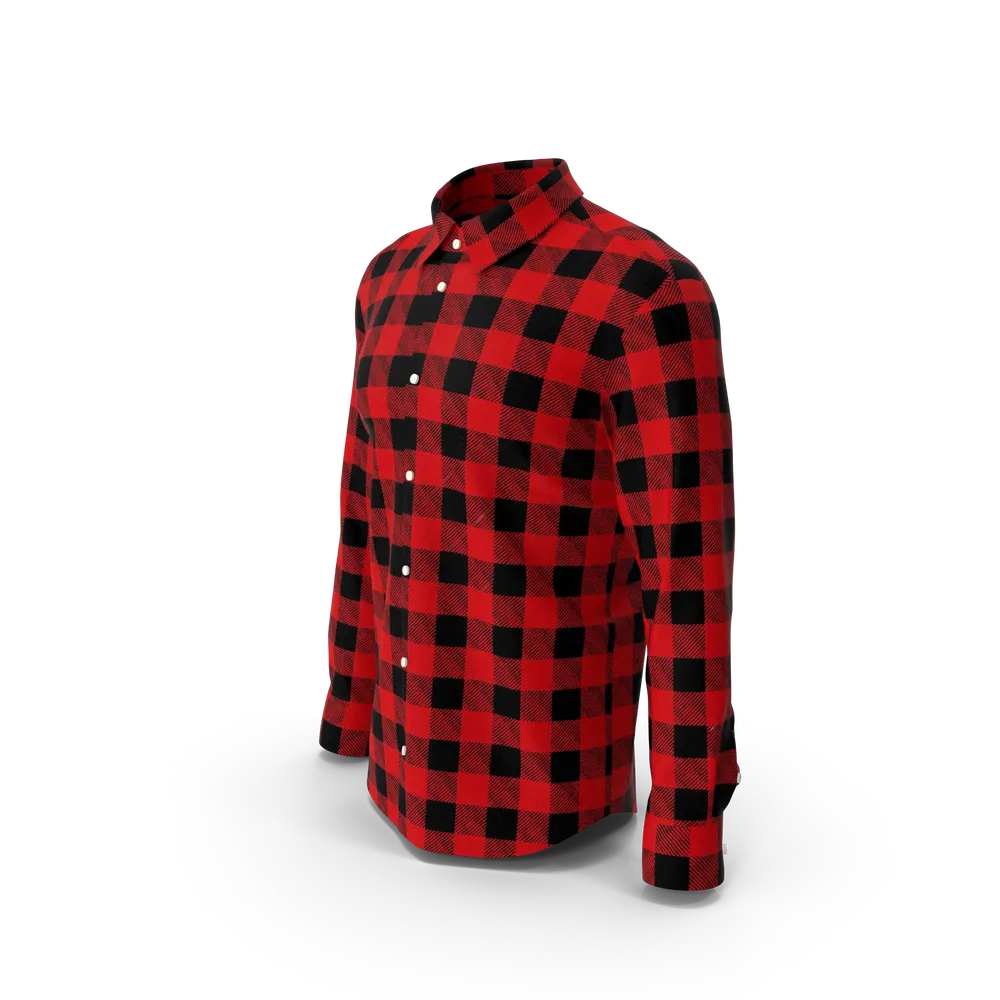 Relaxed plaid shirt — illustrative photo